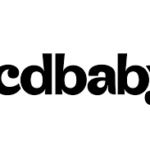 A black and white image of the logo for cd baby.