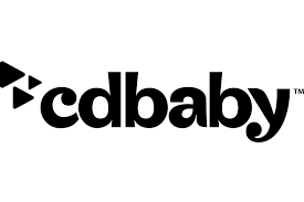 A black and white image of the logo for cd baby.