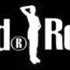 A black and white image of the logo for red rock.