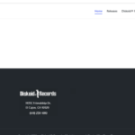 Diskoid Records footer showing logo and contact
